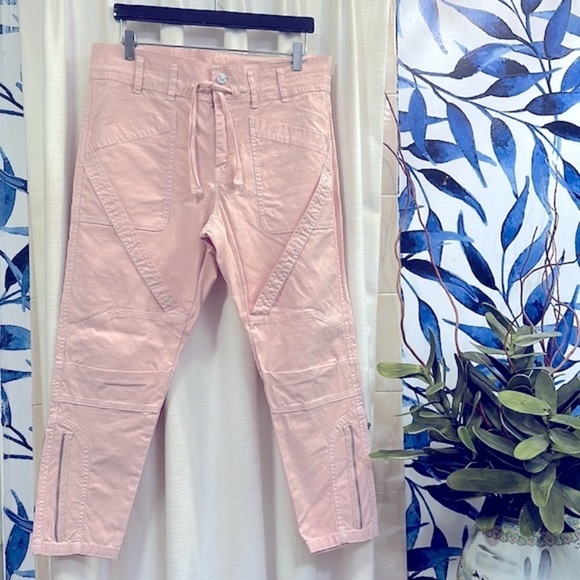 NWOT Women’s Current Elliott The Beverly Pant In Crystal Pink Size 25 - Picture 3 of 11